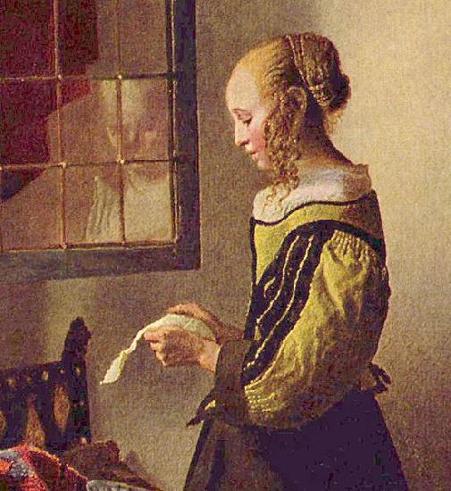 Johannes Vermeer Brieflesendes Madchen am offenen Fenster China oil painting art